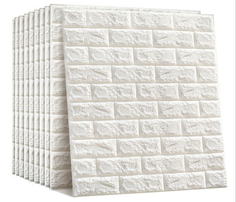 洗濯できる8mm厚い耐久力のあるPEの泡3Dの壁紙