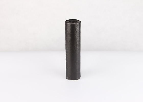 生物分解性の黒いプラスチック55ガロンのごみ袋は注文Ldpeを折る