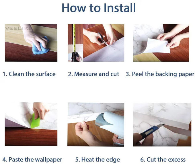 DIYのサイズ取り外し可能な水オイル証拠の台所壁の証拠の装飾のステッカー3